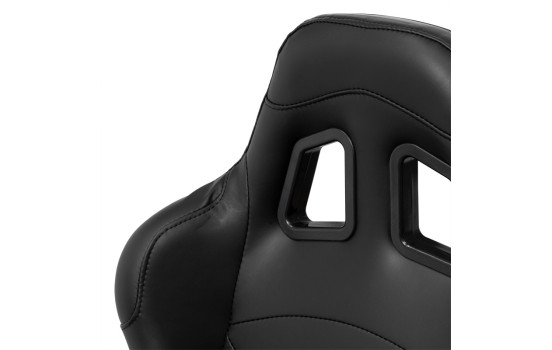 Siège sport 'BH' - Cuir artificiel noir - Dossier fixe - avec glissières, Image 6