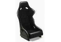 Siège sport 'BS1' - Cuir artificiel noir - Dossier fixe en polyester