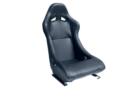 Siège sport 'BW' - Cuir synthétique noir - Dossier fixe - y compris les toboggans