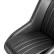 Siège sport 'Classic' - Cuir artificiel noir - Dossier fixe + repose-tête - Glissières incluses, Vignette 5