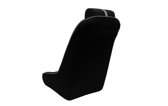 Siège sport 'Classic RS' - Noir/Gris - Dossier fixe + Appui-tête intégré - luge incluse, Image 2