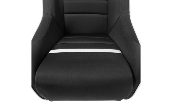 Siège sport 'Classic RS' - Noir/Gris - Dossier fixe + Appui-tête intégré - luge incluse, Image 7