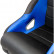 Siège sport 'K5' - Noir/Bleu - Dossier fixe - avec glissières, Vignette 6