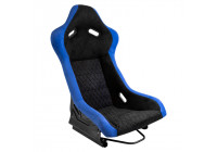 Siège sport 'LV' - Noir/Bleu - Dossier fixe en polyester - avec glissières
