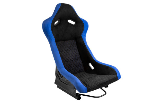 Siège sport 'LV' - Noir/Bleu - Dossier fixe en polyester - avec glissières