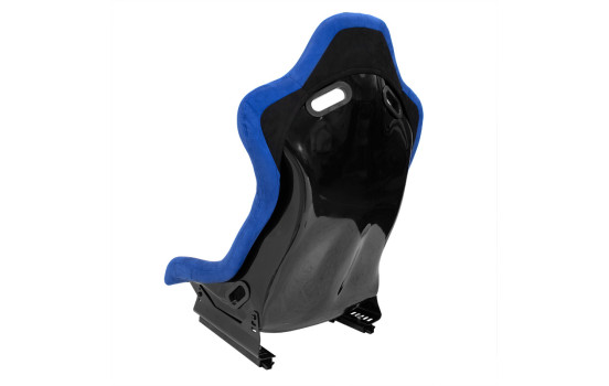 Siège sport 'LV' - Noir/Bleu - Dossier fixe en polyester - avec glissières, Image 2