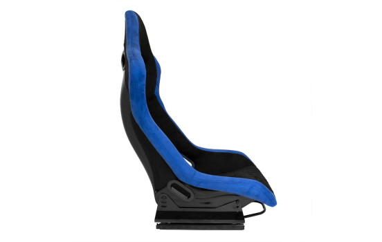 Siège sport 'LV' - Noir/Bleu - Dossier fixe en polyester - avec glissières, Image 4