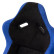 Siège sport 'LV' - Noir/Bleu - Dossier fixe en polyester - avec glissières, Vignette 6