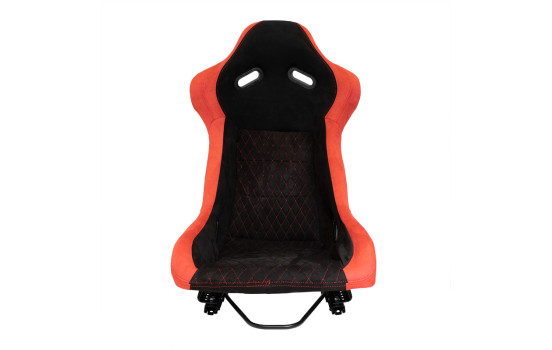Siège sport 'LV' - Noir/Rouge - Dossier fixe en polyester - avec glissières, Image 3