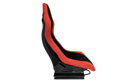 Siège sport 'LV' - Noir/Rouge - Dossier fixe en polyester - avec glissières, Image 4