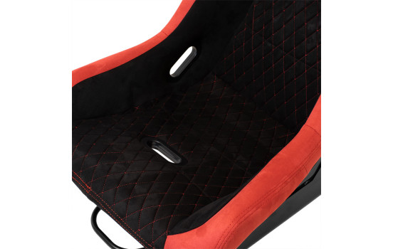 Siège sport 'LV' - Noir/Rouge - Dossier fixe en polyester - avec glissières, Image 5