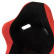Siège sport 'LV' - Noir/Rouge - Dossier fixe en polyester - avec glissières, Vignette 6