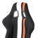 Siège sport 'MO' - Noir/Rouge/Blanc - Dossier fixe en polyester, Vignette 6