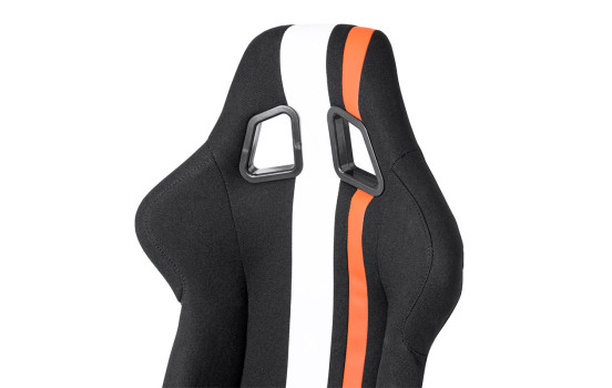 Siège sport 'MO' - Noir/Rouge/Blanc - Dossier fixe en polyester, Image 6