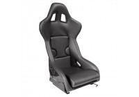 Siège sport 'RR' - Cuir synthétique noir - Dossier fixe en polyester