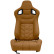 Chaise de sport 'GK' - Cuir artificiel beige - Dossier réglable des deux côtés - toboggans inclus, Vignette 3