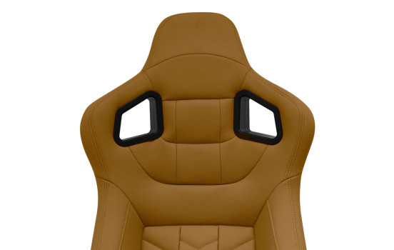 Chaise de sport 'GK' - Cuir artificiel beige - Dossier réglable des deux côtés - toboggans inclus, Image 5
