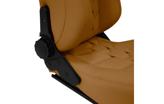 Chaise de sport 'GK' - Cuir artificiel beige - Dossier réglable des deux côtés - toboggans inclus, Image 6