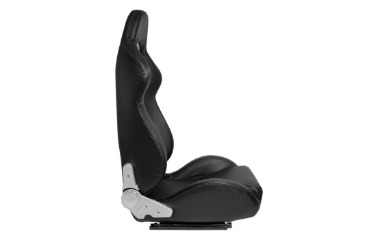Siège sport 'DS' - Similicuir aspect carbone - Dossier réglable des deux côtés, Image 4