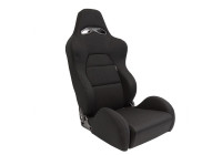 Siège sport 'Eco' - Noir - Dossier réglable côté gauche - incl
