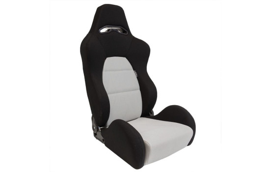 Siège sport 'Eco' - Noir/Gris - Dossier réglable côté droit
