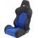 Siège sport 'Eco Soft' - Noir/Bleu - Dossier réglable des deux côtés - incl