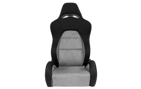 Siège sport 'Eco Soft' - Noir/Gris - Dossier réglable des deux côtés - avec glissières, Image 3