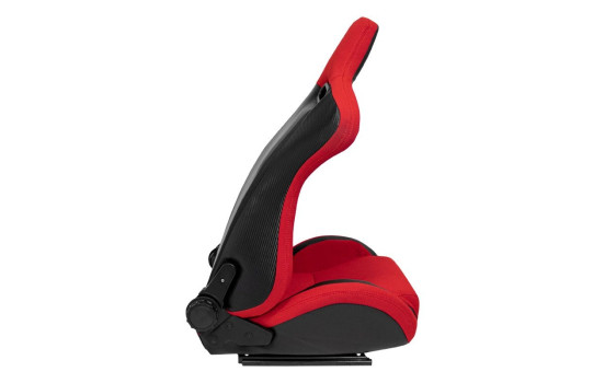 Siège sport 'MS' - Noir/Rouge - Dossier réglable des deux côtés, Image 6