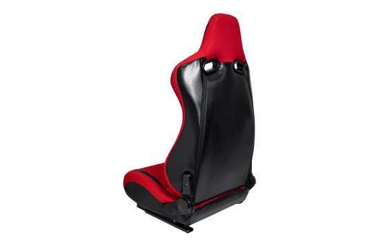 Siège sport 'MS' - Noir/Rouge - Dossier réglable des deux côtés, Image 2