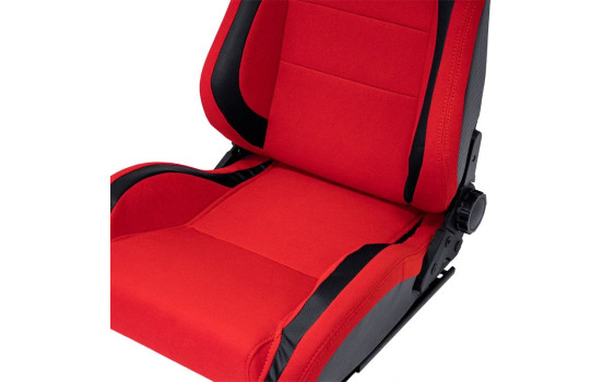 Siège sport 'MS' - Noir/Rouge - Dossier réglable des deux côtés, Image 7