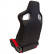Siège sport 'RS6-II' - Tissu Noir/Rouge - Dossier réglable des deux côtés - incl, Vignette 4