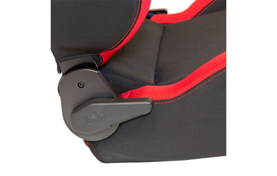 Siège sport 'RS6-II' - Tissu Noir/Rouge - Dossier réglable des deux côtés - incl, Image 6