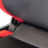 Siège sport 'RS6-II' - Tissu Noir/Rouge - Dossier réglable des deux côtés - incl, Vignette 8