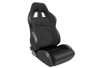 Siège sport 'T Eco' - Noir - Dossier réglable des deux côtés - incl