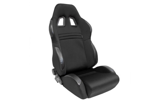 Siège sport 'T Eco' - Noir - Dossier réglable des deux côtés - incl