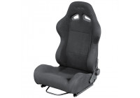 Siège sport Simoni Racing Max en tissu noir, réglable des deux côtés