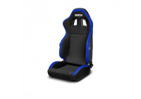 Siège sport Sparco R100 MY22 Noir/Bleu (réglable)