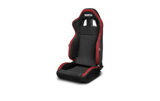 Siège sport Sparco R100 MY22 Noir/Rouge (Réglable)