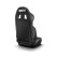 Siège sport Sparco R100 MY22 Noir Similicuir + Coutures blanches (Réglable), Vignette 2