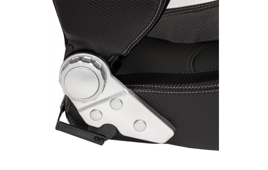 Siège sport « Type Z » – Aspect carbone noir – Dossier réglable double face – avec repose-pieds, Image 5