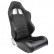 Siège sport « Type Z » – Aspect carbone noir – Dossier réglable double face – avec repose-pieds