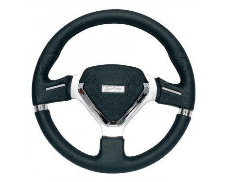 Cintre Simoni Racing Sport Montecarlo 320mm - Cuir Noir