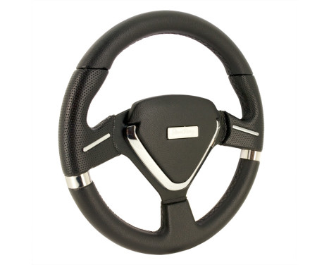 Cintre Simoni Racing Sport Montecarlo 320mm - Cuir Noir, Image 3