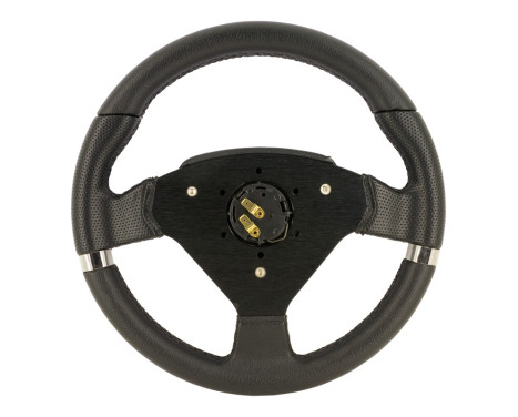 Cintre Simoni Racing Sport Montecarlo 320mm - Cuir Noir, Image 4