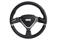 Cintre Simoni Racing Sport Montecarlo 350mm - Cuir Noir