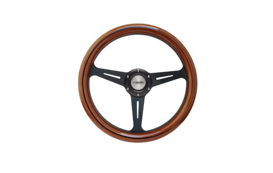 Simoni Racing Volant Sport Futa 350mm - Bois véritable / Noir