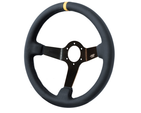 Volant Sport Simoni Racing Carrera 350mm - Cuir Noir (Deep Dish - 95mm)