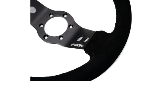 Volant sport Simoni Racing Rally 320mm - Daim Noir (Deep Dish - 47mm), Image 5