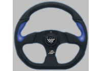 Volant Sport Simoni Racing X2 Poly / Pelle 'Formula' 330mm - Noir / Bleu