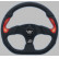 Volant Sport Simoni Racing X2 Poly / Pelle 'Formula' 330mm - Noir / Rouge